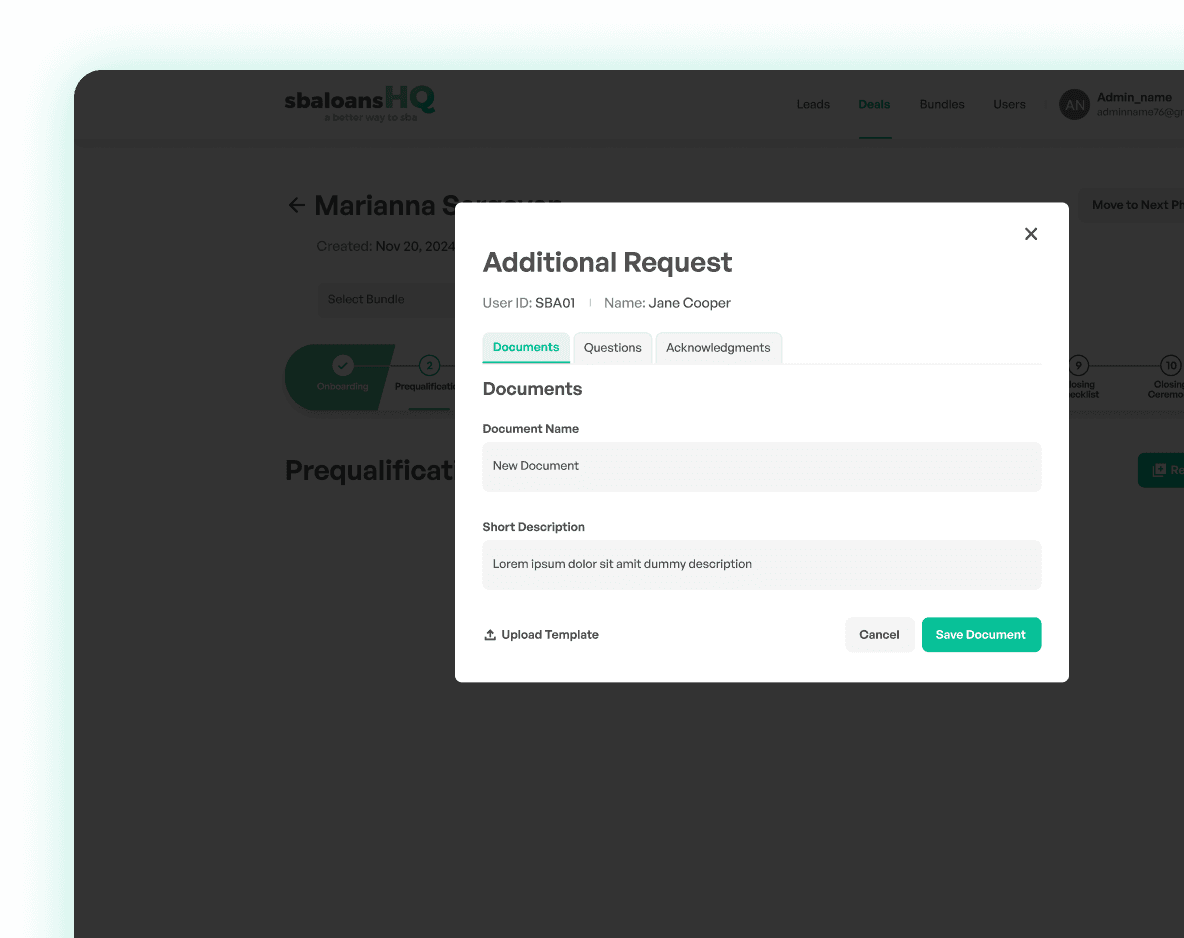 Additional Document Requests image